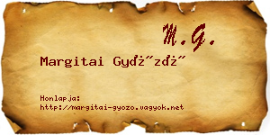 Margitai Győző névjegykártya
