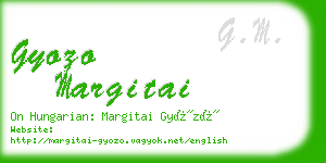 gyozo margitai business card
